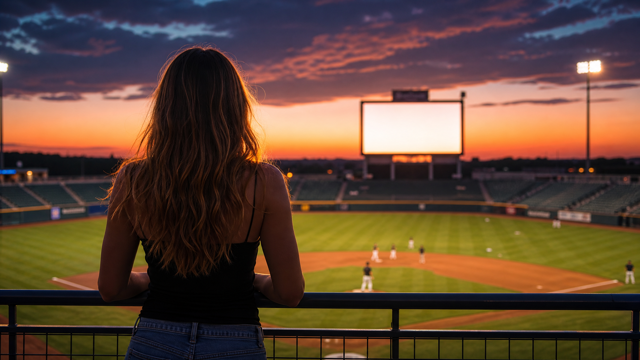 AI baseball stadium video generator prompt control showing stadium jumbotron broadcast