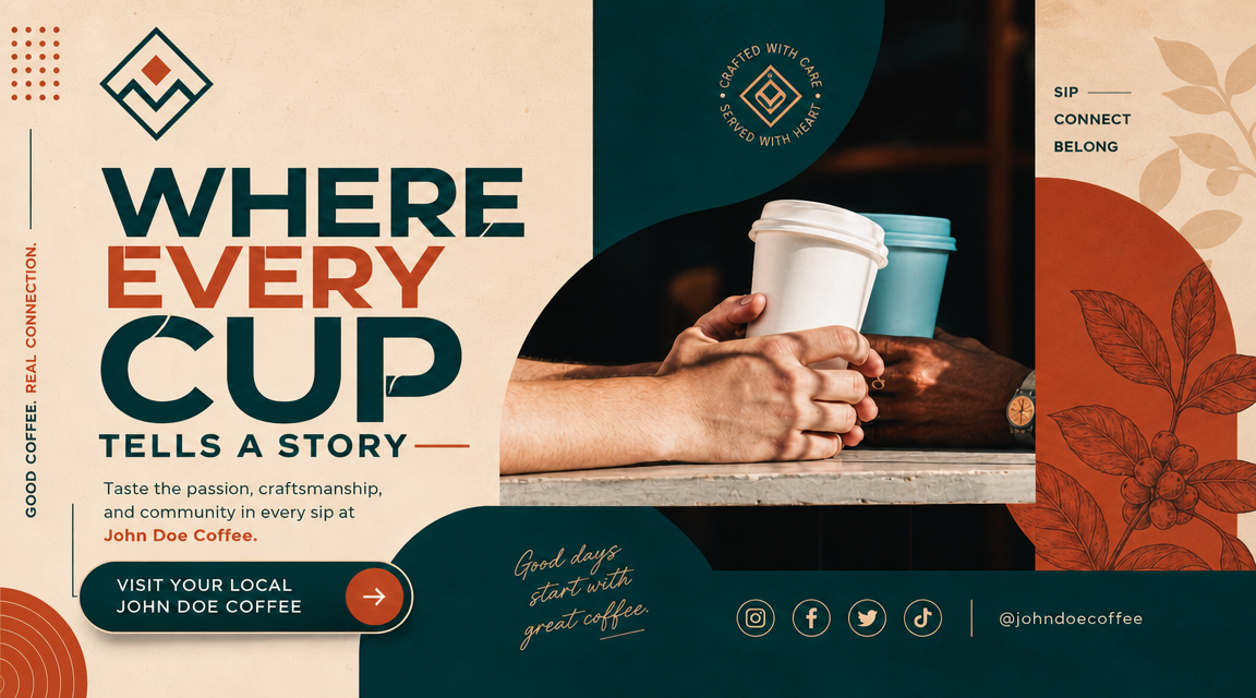 AI flyer generator showcase for corporate conference flyer with executive quality