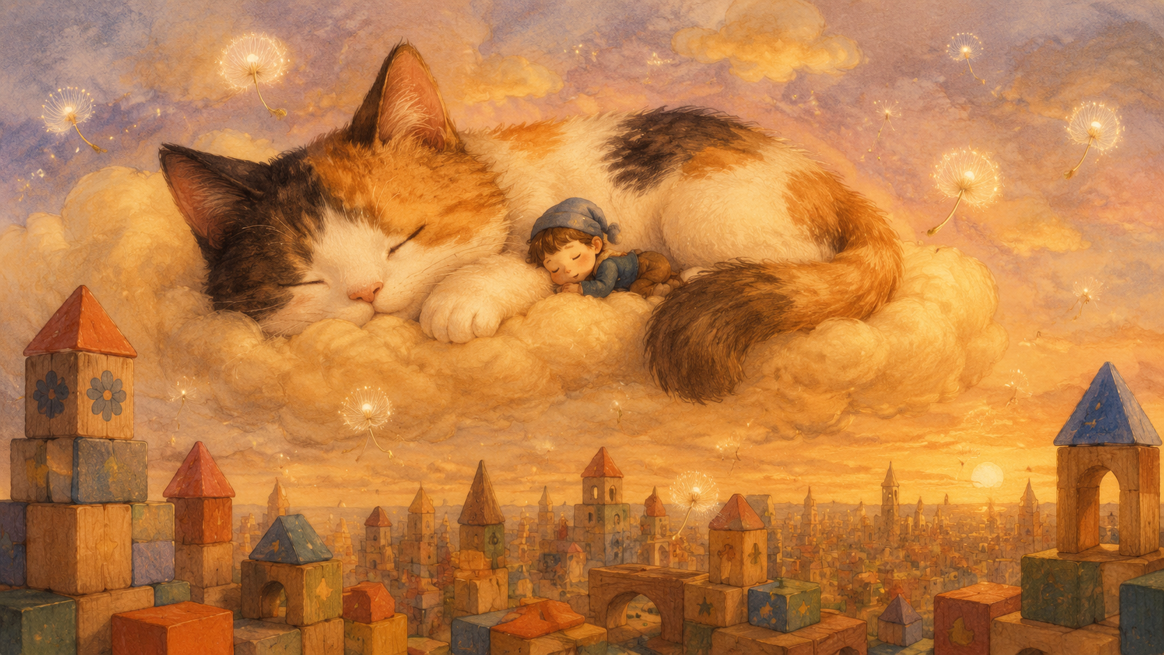 Compare bedtime childrens story videos vs audio sleep stories — AI generated sleepy animal scene